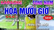 Hoa Mười Giờ Karaoke Bolero Nhạc Sống Tone Nam ( BEAT CHUẨN ) - Karaoke Mai Phạm