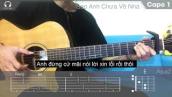 (Beat Guitar) Sao Anh Chưa Về Nhà | Amee ft Ricky Star | Karaoke Lyric