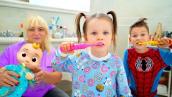 Five Kids Bedtime \u0026 Brush Your Teeth + more Children