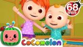 Stretching and Exercising Song + More Nursery Rhymes \u0026 Kids Songs - CoComelon
