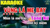 Vùng Lá Me Bay Karaoke Tone Nữ Nhạc Sống | Trọng Hiếu