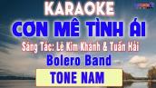Cơn Mê Tình Ái Karaoke Tone Nam Nhạc Sống Bolero Band Cực Êm || Karaoke Đại Nghiệp