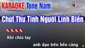 Chút Thư Tình Người Lính Biển Karaoke Tone Nam | Karaoke Nhạc Sống Thanh Ngân