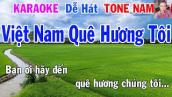 Karaoke Việt Nam Quê Hương Tôi Tone Nam Nhạc Sống gia huy karaoke
