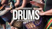 ROYALTY FREE Upbeat Drums \u0026 Percussion Background Music For Typography Video Drums Background Music