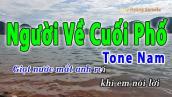 Người Về Cuối Phố Karaoke Tone Nam | Huy Hoàng Karaoke