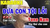 Đứa Con Tội Lỗi Karaoke Tone Nam - Mùa Vu Lan Báo Hiếu | Trọng Hiếu