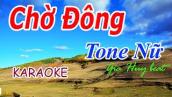 Karaoke  Chờ Đông  Tone Nữ  Nhạc Sống  gia huy beat