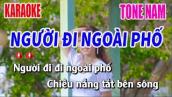 Karaoke Người Đi Ngoài Phố Tone Nam | Nhạc Sống Nguyễn Linh