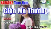 Giận Mà Thương Karaoke Tone Nam Disco Nhạc Sống 2000 | Nhạc Sống Thanh Ngân