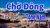 Karaoke Chờ Đông Tone Nam | Nhạc Sống Nguyễn Linh