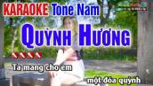 Quỳnh Hương Karaoke Tone Nam | Âm Thanh Tách Nhạc 2Fi - KARAOKE Nhạc Sống Thanh Ngân