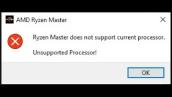 Ryzen Master Does Not Support This CPU Fix!