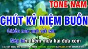 Karaoke Chút Kỷ Niệm Buồn -Tone Nam |Nhạc Sống |Nhàn Organ