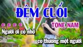 Đêm Cuối - Ngọc Sơn Karaoke Tone Nam | Karaoke Thuý An