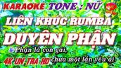 Liên Khúc Bolero Rumba✔ Duyên Phận , Bội Bạc - Karaoke 4K Nhạc Sống Tone Nữ✔ Thanh Sơn KOVA