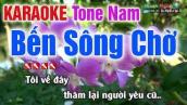 Bến Sông Chờ Karaoke Tone Nam | Bản Chuẩn 2020 - Nhạc Sống Thanh Ngân