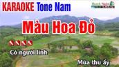 Màu Hoa Đỏ Karaoke Tone Nam | Beat Chất Lượng Cao - Nhạc Sống Thanh Ngân 2022