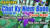 Karaoke  Chút Kỷ Niệm Buồn | Tone Nam | Cha Cha Cha  Nhạc Sống | ATV Karaoke