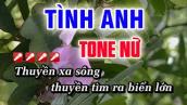 Karaoke Tình Anh - Tone Nữ - Nhạc Sống Huỳnh Như