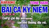 Karaoke Bài Ca Kỷ Niệm Tone Nam Nhạc Sống | Mai Thảo Organ
