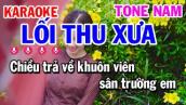 Lối Thu Xưa Karaoke Nhạc Sống Tone Nam | Karaoke Công Trình