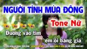 Karaoke Người Tình Mùa Đông - Tone Nữ Cha Cha | Nhạc Sống Huỳnh Lê