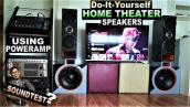 DIY HOME THEATER SPEAKER + POWER AMPLIFIERS SETUP - PWEDE KAYA rin kaya Pang Videoke + dxb \u0026 konzert