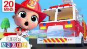 Fire Truck Song | Firefighter to the Rescue | Nursery Rhymes - Little Angel