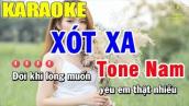 Karaoke Xót Xa Tone Nhạc Sống | Trọng Hiếu