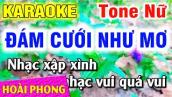 Karaoke Đám Cưới Như Mơ Tone Nữ Nhạc Sống Cha Cha | Hoài Phong Organ