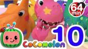 Dinosaur Number Song | + More Nursery Rhymes \u0026 Kids Songs - CoComelon