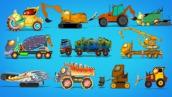 scary construction vehicles | Halloween cars for children