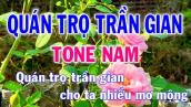 Karaoke Quán Trọ Trần Gian Tone Nam Nhạc Sống l Nhật Nguyễn