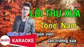 KARAOKE Lối Thu Xưa Tone Nam | Nhan KTV