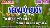 Ngoại Ô Buồn Karaoke Tone Nam ( Bolero Beat Hay ) Huỳnh Lê