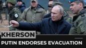 Putin endorses evacuation of Ukraine’s Kherson region