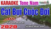 Cát Bụi Cuộc Đời Karaoke 2020 Tone Nam - Nhạc Sống Thanh Ngân