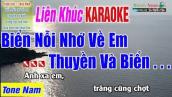 LK Karaoke Biển Nỗi Nhớ Về Em, Thuyền Và Biển, Đâu Phải Bởi Mùa Thu Tone Nam - Nhạc Sống Thanh Ngân