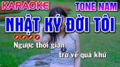Nhật Ký Đời Tôi Karaoke Nhạc Sống Tone Nam ( PHỐI MỚI ) - Tình Trần Organ