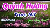 Quỳnh Hương - Karaoke - Tone Nữ - Nhạc Sống - gia huy beat