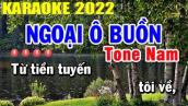 Ngoại Ô Buồn Karaoke Tone Nam 2022 | Trọng Hiếu