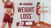 Full Body Weight Loss - 20 min No Jumping Cardio for Fat Burn ~ Emi