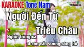 Người Đến Từ Triều Châu Karaoke Tone Nam |  Nhạc Sống Thanh Ngân