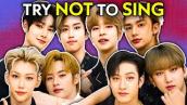 Stray Kids Try Not To Sing Or Dance Challenge! | K-Pop Stars React
