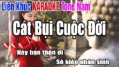 LK Cát Bụi Cuộc Đời Tone Nam - Karaoke Mới Nhất 2021| Karaoke Trữ Tình Chọn Lọc Nhạc Sống Thanh Ngân