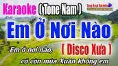 Nhớ Nhau Hoài || Karaoke  Tone Nam - Bản Disco Xưa [ Nhạc Sống Tùng Bách ]