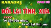 Karaoke Nối Lại Tình Xưa Tone Nữ Nhạc Sống | Nguyễn Linh