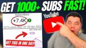 How To Get 1000 Subscribers On YouTube FAST Using YouTube