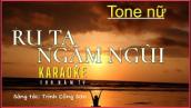Karaoke Ru ta ngậm ngùi Tone nữ | Kênh 100 Năm TV| Sơ lược cuộc đời NS. Trịnh Công Sơn (cuối video)